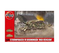 Airfix Model Set - A1376 Sturmpanzer IV Brummbar (Mid Version) Model Building Kit - Plastic Model Tank Kits for Adults & Children 8+, Set Includes Sprues & Decals - 1:35 Scale Model