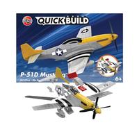Airfix Plastic Model Kit P-51D Mustang J6016 - Quickbuild Snap-Fit - 38 pcs