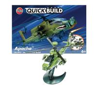 Airfix QUICKBUILD Model Aircraft Kits - J6004 Apache Model Building Kit for Kids 6+, Construction Helicopter Toys for Boys & Girls - Fighter Helicopter & Toy Aeroplane Sets, Plane Enthusiast Gifts