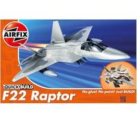 Airfix QUICKBUILD Model Aircraft Kits - J6005 F22 Raptor Model Building Kit for Kids 6+, Construction Plane Toys for Boys & Girls - Fighter Jet Planes & Toy Aeroplane Sets, Plane Enthusiast Gifts