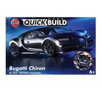 Airfix QUICKBUILD Model Car Kit - J6025 Bugatti Chiron Black Building Kit for Kids 6+, Construction Toys for Boys, Model Making with No Glue - Classic Vehicle Gifts Plastic Craft Set