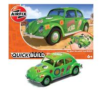 Airfix QUICKBUILD Model Car Kit - J6031 VW Beetle 'Flower Power' Car Building Kit for Kids 6+, Construction Toys for Boys & Girls, Model Making with No Glue - Classic Car Gifts Plastic Model Kits