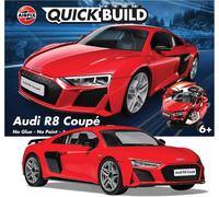 Airfix QUICKBUILD Model Car Kit - J6049 Audi R8 Coupe Building Kit for Kids 6+,
