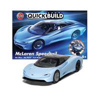 Airfix QUICKBUILD Model Car Kit - McLaren Speedtail Blue Car Building Kit for Kids 6+, Construction Toys for Boys & Girls, No Glue Model Making - Classic Car Gifts Plastic Model Kits