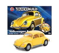 Airfix QUICKBUILD Model Car Kit - VW Beetle Yellow Car Building Kit for Kids 6+, Construction Toys for Boys & Girls, No Glue Model Making - Classic Car Gifts Plastic Model Kits