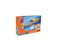 Airfix QUICKBUILD P-51D Mustang Aircraft Model Kit - Construction Toys for 6+ Year Old Boys - Airplane Starter Kit for Kids - Easy Build Model with No