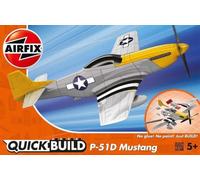 Airfix Quickbuild P.51D Mustang Plastic Model Kit. No Glue, No Paint, Just Build