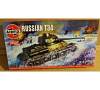 AIRFIX RUSSIAN T34 TANK 1:76 SCALE MODEL KIT WW2 ARMOURED VEHICLE USSR SOVIET