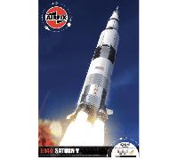 Airfix A50201 Saturn V Gift Set Model Building Kit - Plastic Model Space Rocket Kits for Adults & Children 8+, Set Includes Decals, Paints, Brushes & Poly Cement - 1:144 Scale