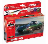 Airfix Small Starter Set Jaguar E Type 1:43 Scale Airfix Multicolor