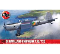 Airfix Standard Model Set - A04105A de Havilland Chipmunk T.10/T.20 Model Building Kit - Plastic Plane Kits for Adults & Children 8+, Set Includes Sprues & Decals - 1:48 Scale
