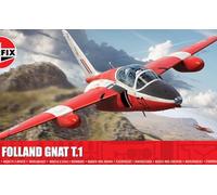 Airfix Standard Model Set - A05123 Folland Gnat T.1 Model Building Kit - Plastic Aircraft Kits for Adults & Children 8+, Includes 96 Pieces - 1:48 Scale