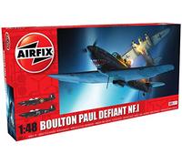 Airfix Standard Model Set - A05132 Boulton Paul Defiant NF.I Model Building Kit - Plastic Aircraft Kits for Adults & Children 8+, Includes 113 Pieces - 1:48 Scale
