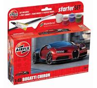 Airfix Small Starter Set New Bugatti Chiron 1:43 Scale