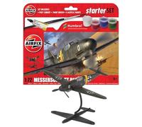 Airfix - STARTER SET - MESSERSCHMITT BF109F-4 Model Toy - Paperback - H245z