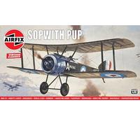 Airfix Vintage Classics Set - A01062V Sopwith Pup - Plastic Model Aircraft Kits for Adults & Children 8+, Set Includes 26 Pieces - 1:72 Scale Model Aircraft Sets