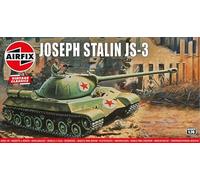 Airfix Vintage Classics Set - A01307V Joseph Stalin JS3 Russian Tank - Plastic Model Tank Kits for Adults & Children 8+, Set Includes 67 Pieces, Sprues & Decals - 1:76 Scale Model Tank Set