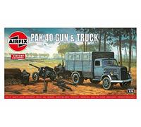 AIRFIX WW2 GERMAN PAK 40 GUN & TRUCK 1:76 SCALE MODEL KIT ANTI TANK OPEL BLITZ