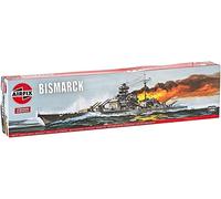 Airfix Vintage Classics Set - A04204V Bismarck - Plastic Model Ship Kits for Adults & Children 8+, Set Includes 170 Pieces - 1:600 Scale Model Ship Set