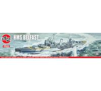 Airfix Vintage Classics Set - A04212V HMS Belfast - Plastic Model Ship Kits for Adults & Children 8+, Set Includes 250 Pieces - 1:600 Scale Model Ship Set