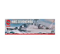 Airfix Vintage Classics Set - HMS Devonshire Warships - Plastic Model Ship Kits for Adults & Children 8+, Set Includes 80 Pieces - 1:600 Scale Model Ship Set