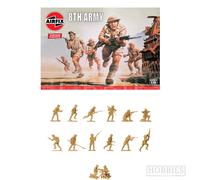 Airfix WW2 Figures 1:76 Model Kit 48 Army Soldiers British German US Infantry