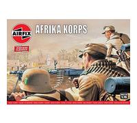 AIRFIX - Model Figures Set - A00711V WWII Afrika Corps - Model Building Kit Accessories, Plastic Model Kits for Adults & Children 8+, Set Includes 49 Unpainted Figures - Accessory for Dioramas