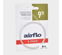 Airflo Tactical Tapered Leader 9Ft 3.6Lb (3 Pack) - Clear, Clear