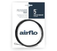 Airflo Fishing Polyleader Trout 5' - Super Fast Sinking - Grey One Size