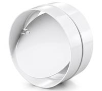 Airflow Ø100mm Backdraught Flap for Ventilation Ducting - Non-Return Valve with Gravity Shutter - Prevents Draughts, Odours, Noise & Backflow - for Bathroom, Kitchen & Utility Extractor Fans