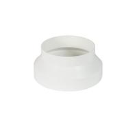 Airflow 125mm Female to 100mm Male Straight Reducer - White PVC Ventilation Duct Connector