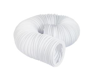 Airflow® Ø125mm x 6M PVC Flexible Hose - Tumble Dryer Vent Hose, Flexible Ducting for Extractor Fans, Cooker Hoods & Hydroponics