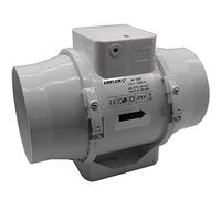Airflow 9041088 Aventa AV125 125mm In-line Mixed Flow Timer Fan | Timer control, 2-speed operation, Quiet and powerful mixed flow fan for use with up to 6m, 3 Year manufacturers guarantee