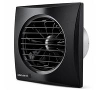 Airflow Aria Quiet 100HT Humidity Bathroom Extractor Fan - 27 l/s - Black