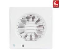 Airflow Aria Quiet Humidity Timer Bathroom Extractor Fan, 26.9 L/s, 100mm, Quiet, Ip45, 2 Year Warranty