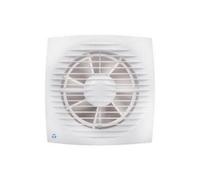 Airflow Aura 100HT Bathroom Extractor Fan - Humidity Sensor (60-90% RH) with Timer, Quiet 26 dB, IPX4, 50 m³/h, 100mm Duct