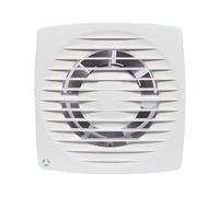 Airflow Aura 100HT Bathroom Extractor Fan - Humidity Sensor (60-90% RH) with Timer, Quiet 26 dB, IPX4, 50 m³/h, 100mm Duct