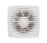 Airflow Aura 150HT Bathroom Extractor Fan - Humidity Sensor (60-90% RH) with Timer, Quiet 35 dB, IPX4, 235 m³/h, 150mm Duct