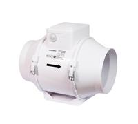 Airflow Aventa 100T In-Line Extractor Fan with Adjustable Timer (2-30 Minutes) - 21W Energy-Saving, 40-52 l/s Flow Rate, IPX4 Rated, Fits 100mm Duct, 3-Year Warranty