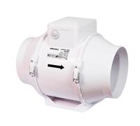 Airflow Aventa 150T In-Line Extractor Fan with Timer - 30W Energy-Saving, 112-144 l/s Flow Rate, 2-Speed, Adjustable Timer (2-30 Minutes), Compact (250x295x185 mm), Fits 150mm Duct, 3-Year Warranty