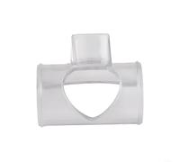 Airflow control flute blowing aid for beginners with C D E F G key tones lightweight plastic design supports effective breath management (White No3 for EDmode)