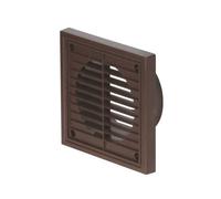 Airflow External Wall Vent Cover - Brown -Ducting 100 mm - 154 X 154 mm