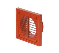 Airflow External Wall Vent Cover - Terracotta -Ducting 100 mm - 154 X 154 mm