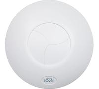 Airflow iCON 15S 12V Bathroom Extractor Fan - 100mm/4-6.1W Energy Saving, 21 l/s - Silent Iris Backdraught Shutter - Optional Humidity, PIR & Timer Modules Sold Separately | 3-Years Warranty