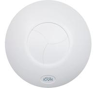 Airflow iCON 30 Extractor Fan 33l/s - 100mm Duct - Energy Saving 10.7W, Silent Iris Shutter, Optional Humidity, PIR & Timer Modules Sold Separately | Requires 160mm Hole | 3-Year Warranty
