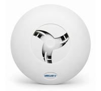 Airflow iCONsmart 15 T Bathroom Extractor Fan, Adjustable Timer, 5-22 l/s | 100mm, Bluetooth App Control, Adjustable 2-45 Min Timer, IPX5, Quiet Mark, Wall/Ceiling Mount, 5-Year Warranty