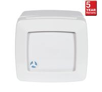 Airflow Loovent 100mm Bathroom Extractor Fan, 31L/s, 3.6W, Quiet 29Db, 2 Speed, Timer 2-45Min, Selv 12V, 5 Yr Warranty