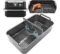 Airflow Pro™ for Ninja AF500UK FlexDrawer XL Silicone Liner | 15mm Ridges | Fits Ninja Foodi FlexDrawer AF500UK 10.4L air fryer, removable divider. 15mm ridges; 3mm BPA-free silicone.