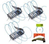 AirFly 6-Loops 5oz Crab Trap for Fishing Pole: Catches Dungeness, Rock & Blue Crabs, Made in USA