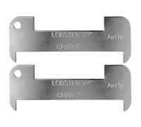AirFly Aluminum Lobster and Blue Crab Gauge for California, Maine, MA, NH, RI, CT, MP, AL, FL, GA, MD, VA, NC, SC, LA, TX, Canada, 5", 3 1/4". Designed in San Francisco, USA